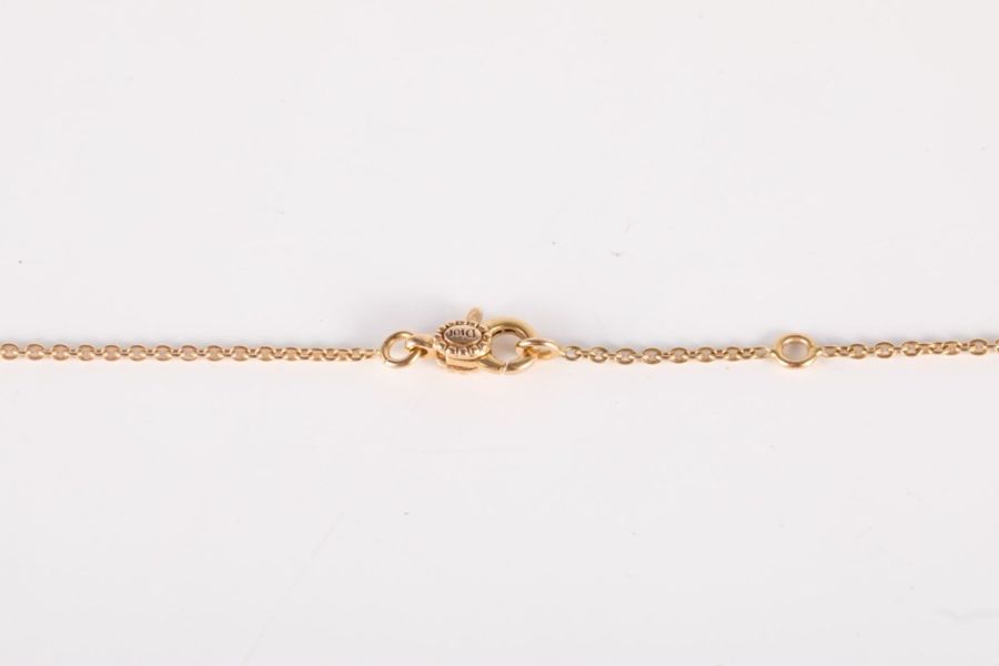 DIOR(迪奧) 18K玫瑰金 鑽石 玫瑰金 ROSE DES VENTS 八芒星 羅盤 項鏈 18K-4