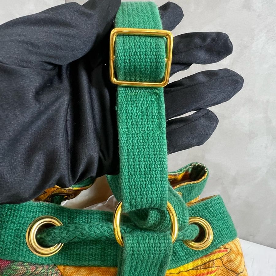 Hermès 帆布沙灘水桶包-10