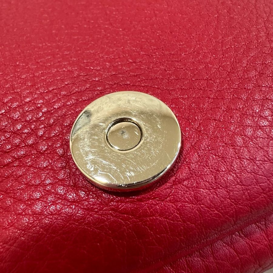 Gucci 323190 紅色牛皮流蘇斜背包 SoHo-21