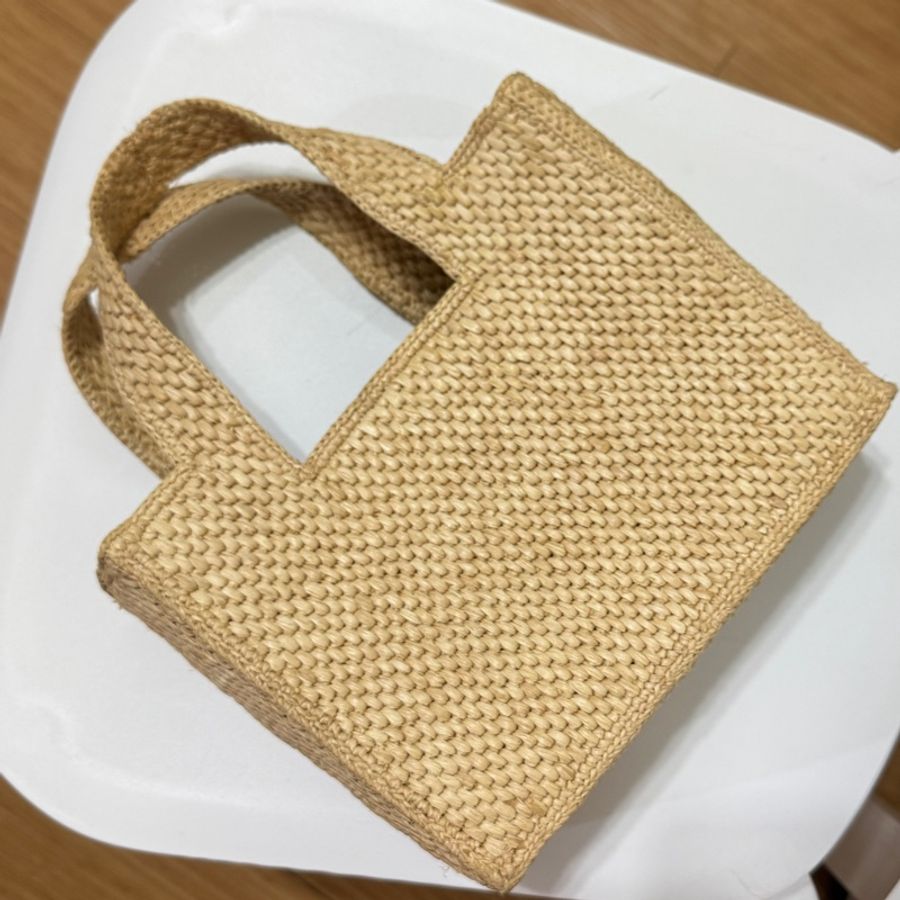 LOEWE Small Font tote in raffia summer 拉菲草小號 手提包 夏日度假 草包 編織包-4