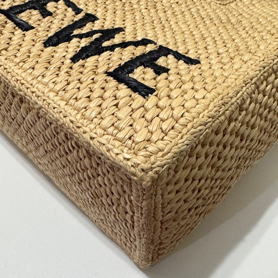 LOEWE Small Font tote in raffia summer 拉菲草小號 手提包 夏日度假 草包 編織包-14