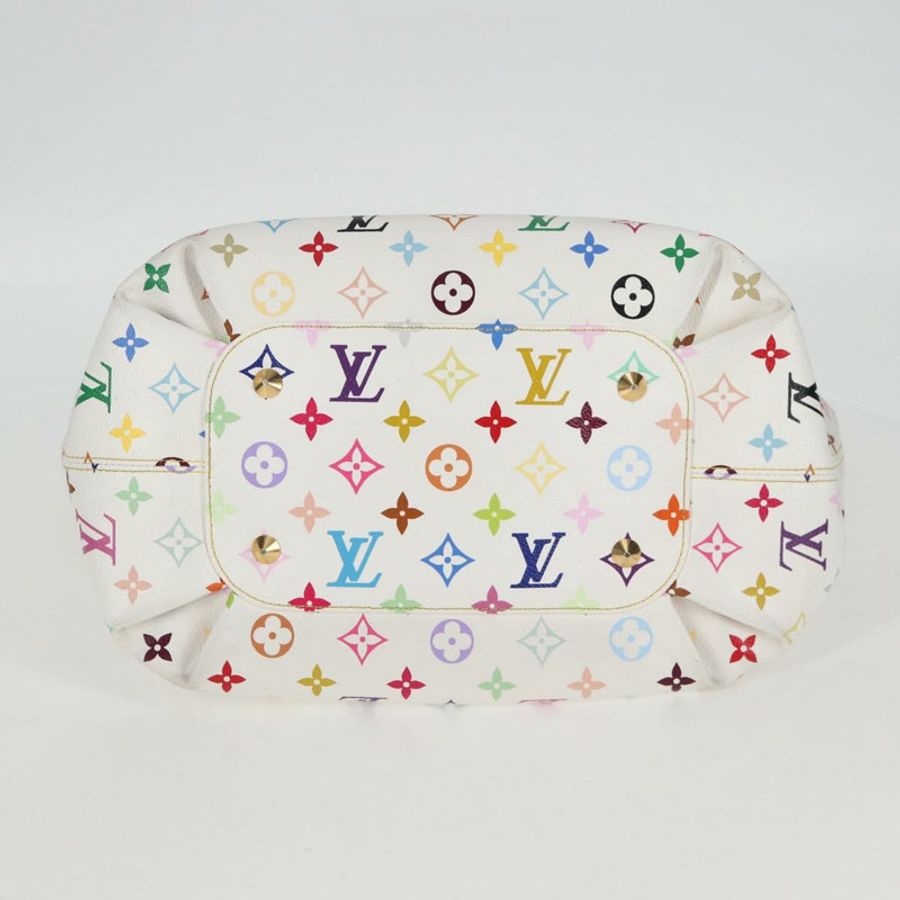 【日本直送】路易威登 Monogram Multicolor Annie GM 手提包 白色 M40303 LV 正品 128117V-4