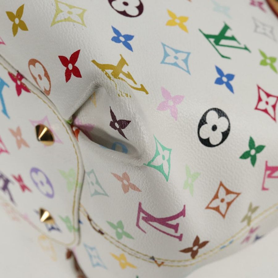 【日本直送】路易威登 Monogram Multicolor Annie GM 手提包 白色 M40303 LV 正品 128117V-15