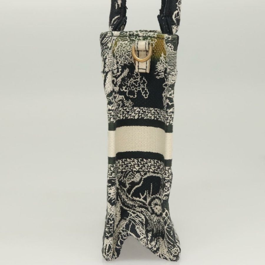 【日本直送】Christian Dior 迷你直式手提包 帆布 兩用 黑色 正品 121850-4