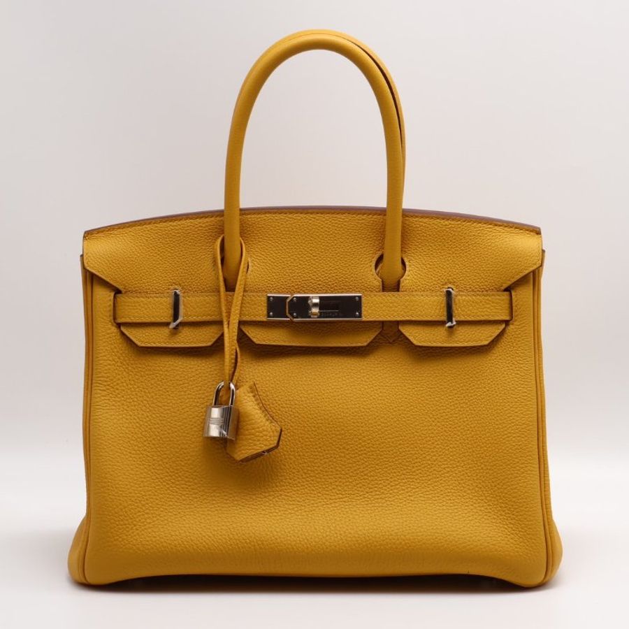 HERMES Birkin 30 - 琥珀黃銀 C-0