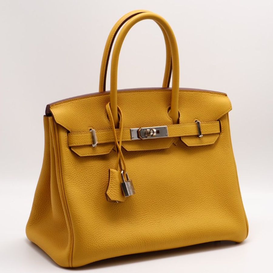 HERMES Birkin 30 - 琥珀黃銀 C-2