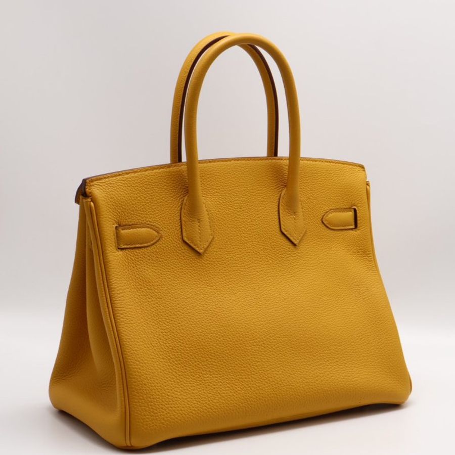 HERMES Birkin 30 - 琥珀黃銀 C-3
