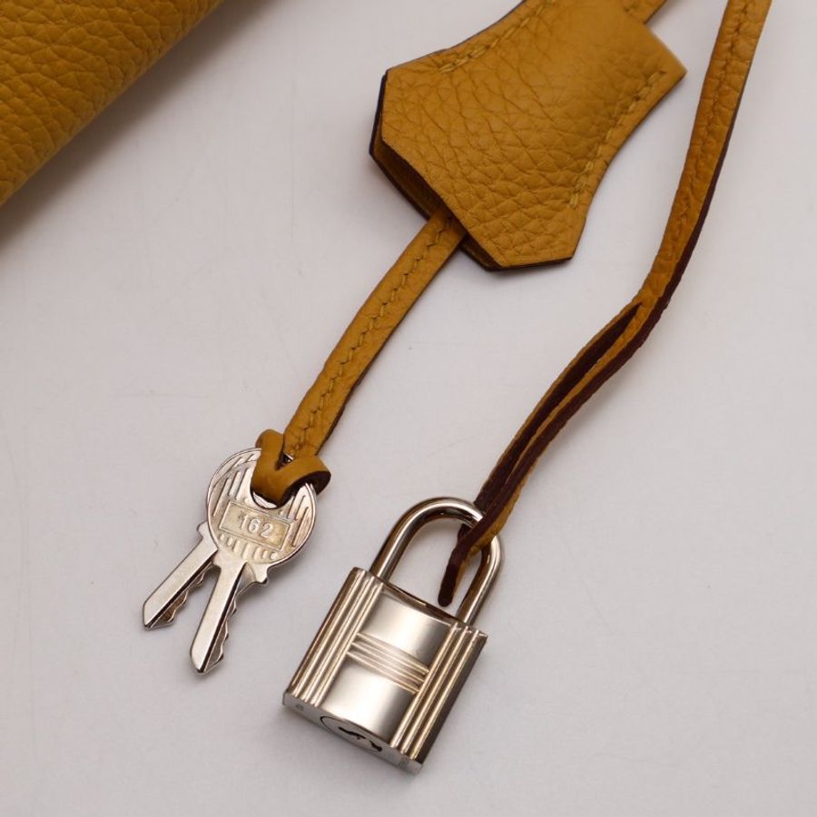 HERMES Birkin 30 - 琥珀黃銀 C-5
