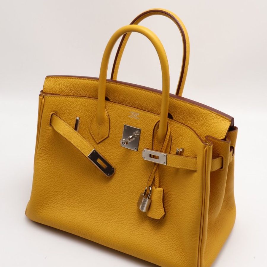 HERMES Birkin 30 - 琥珀黃銀 C-9
