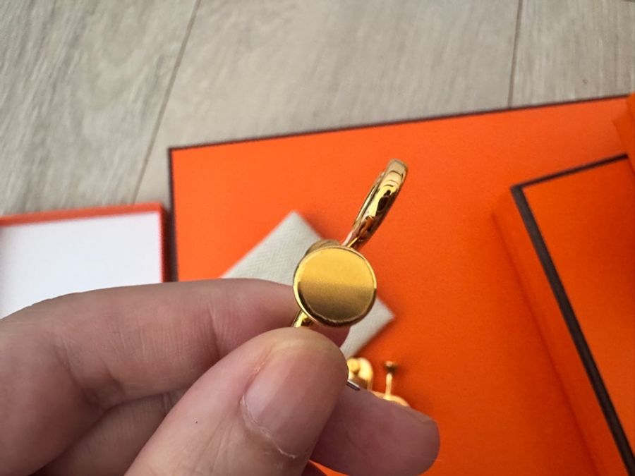 愛馬仕HERMES COR H 小喇叭耳環(全新閒置品)-12