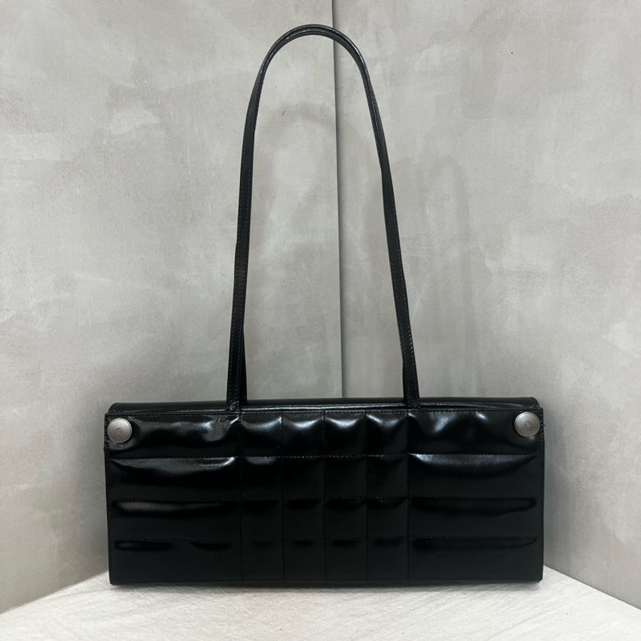 Chanel 黑色長方肩背包-5