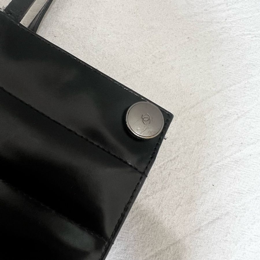 Chanel 黑色長方肩背包-11