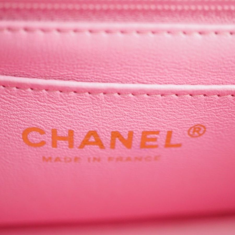 CHANEL 香奈兒 MINI CF20 HANDLE 手提包 斜背包 肩背包(晶片版}-17