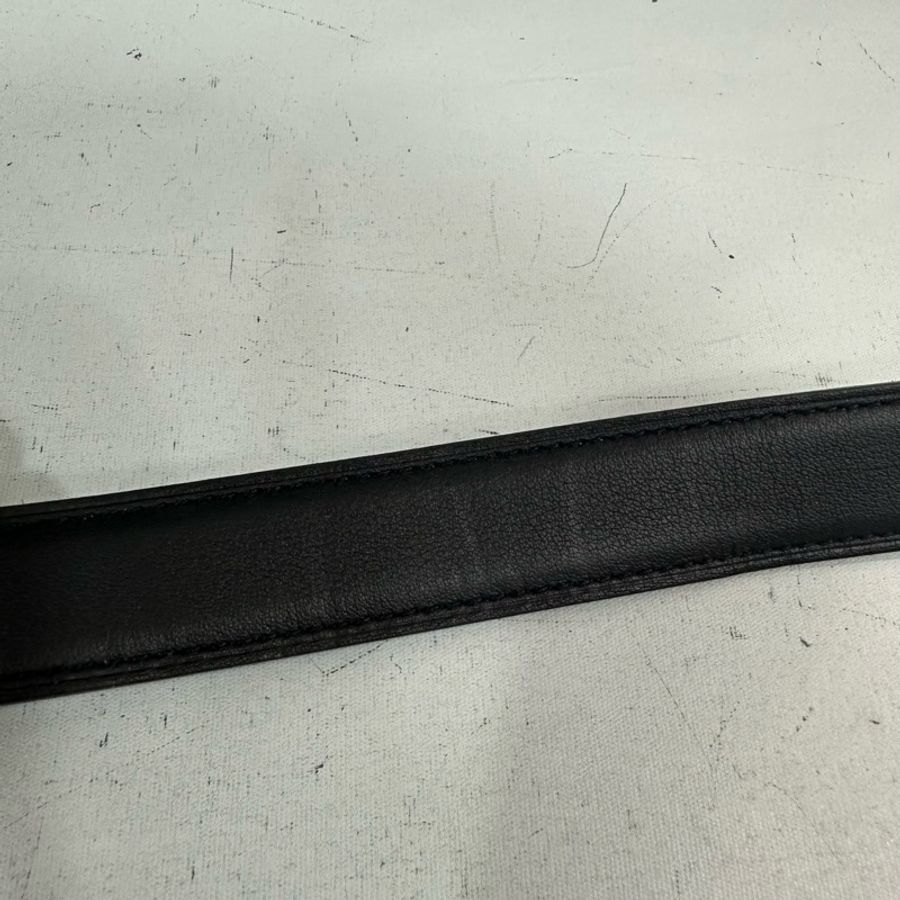 Hermes 大象灰拼黑玫瑰金釦雙色皮帶 70cm-5