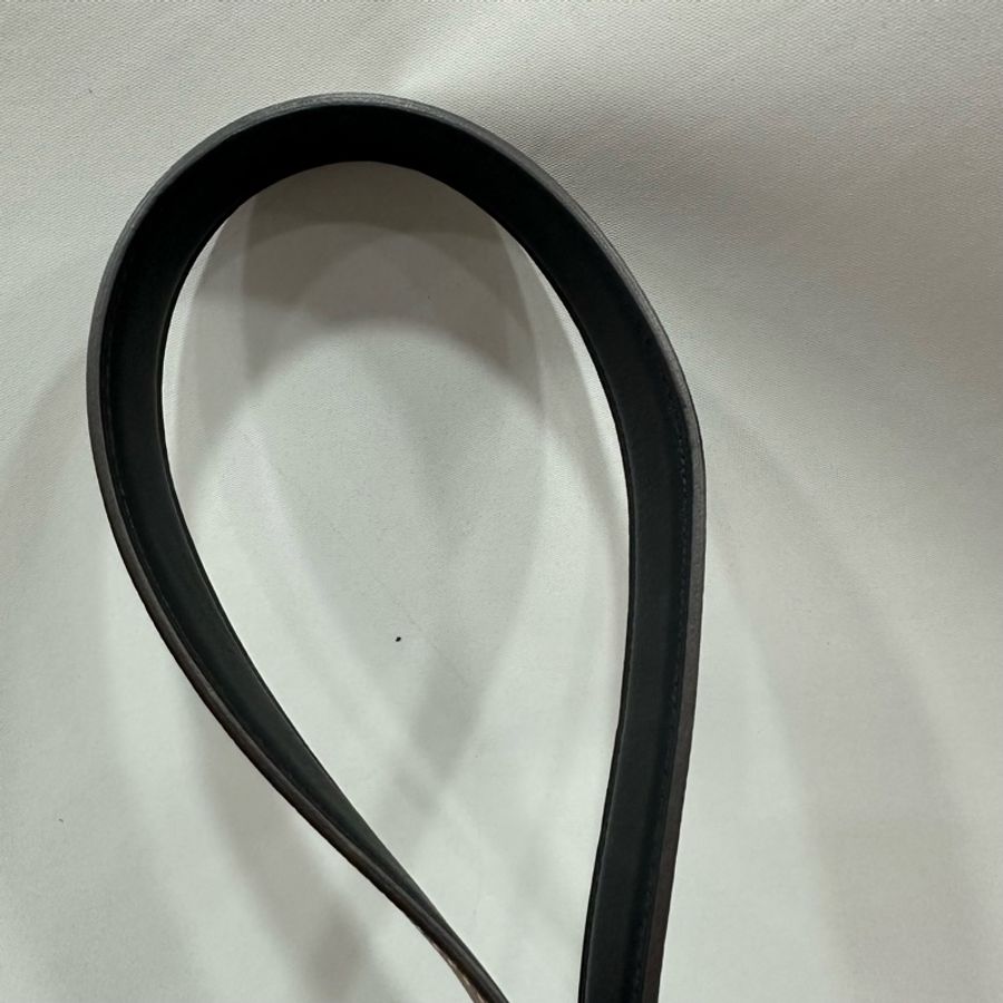 Hermes 大象灰拼黑玫瑰金釦雙色皮帶 70cm-10