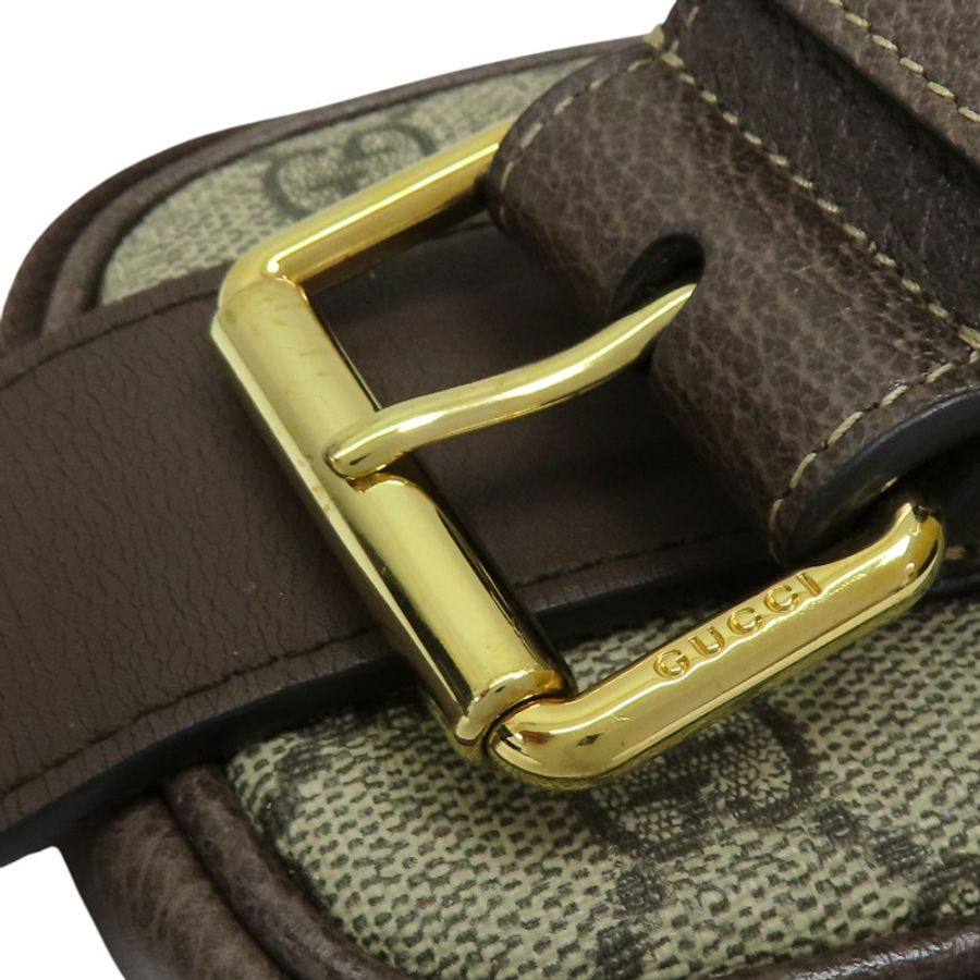 棕色帆布 GG Supreme帆布 腰包【GUCCI 古馳】 519308-14