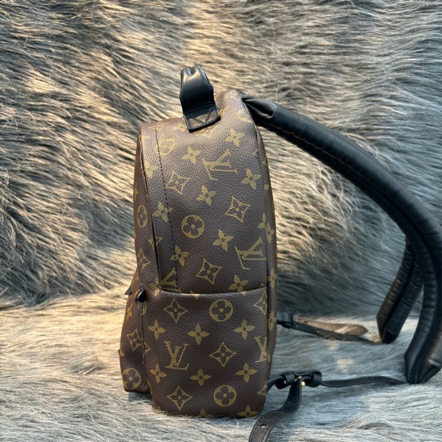 LV M44871 PALM PM 老花原花字紋 手提包 肩背包 後背包 小款-3