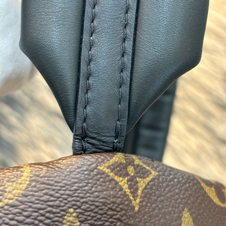 LV M44871 PALM PM 老花原花字紋 手提包 肩背包 後背包 小款-33