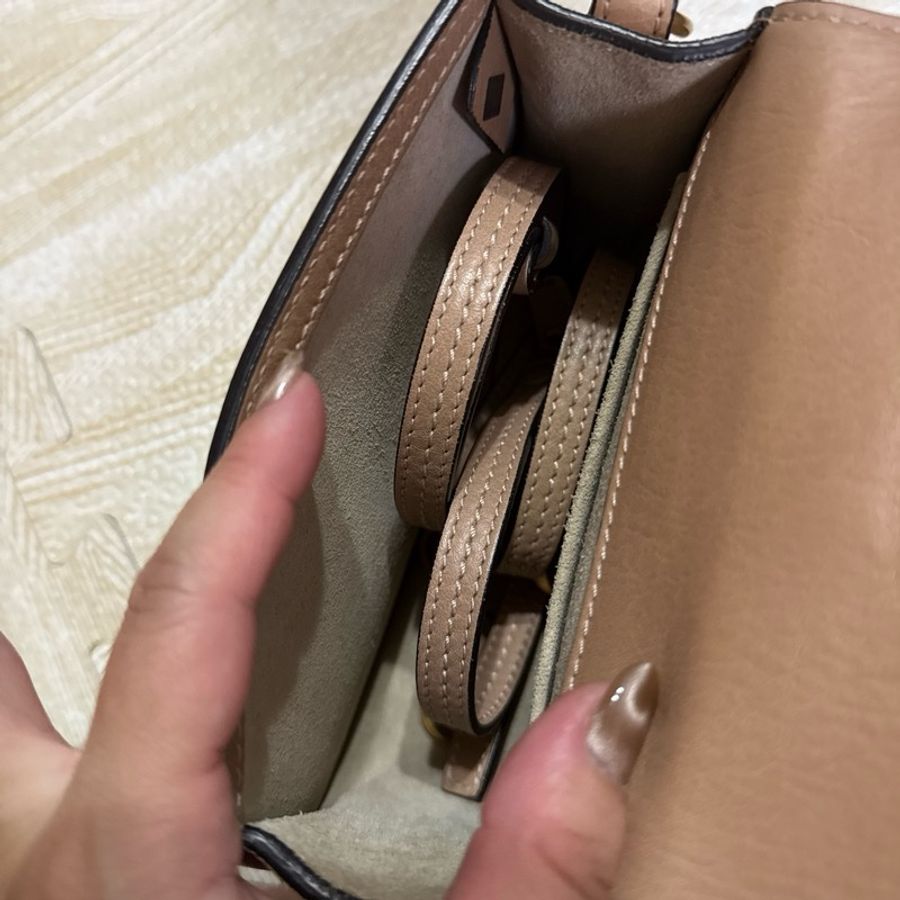 chloe 粉色手提斜背兩用包-3