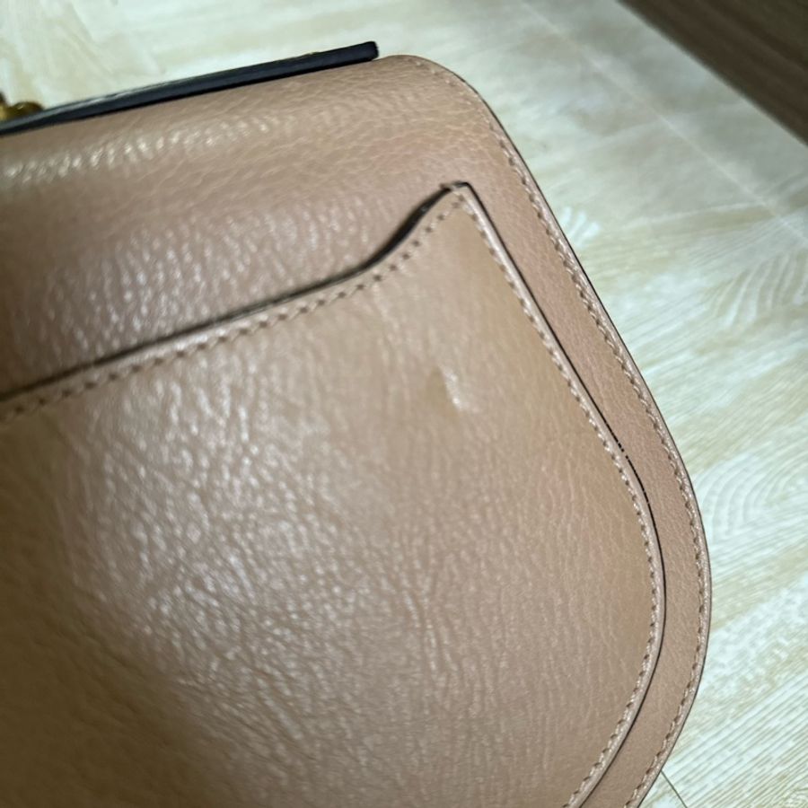 chloe 粉色手提斜背兩用包-10