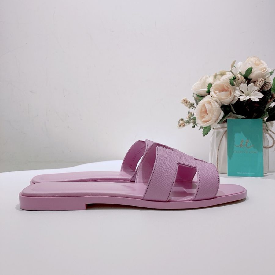 TW4405 Hermes 愛馬仕H平底拖鞋 紫色Oran Sandal 37 Violet Améthyste-3
