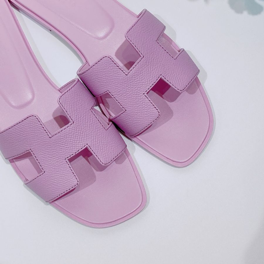 TW4405 Hermes 愛馬仕H平底拖鞋 紫色Oran Sandal 37 Violet Améthyste-5