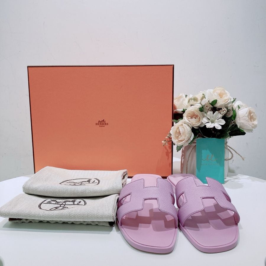 TW4405 Hermes 愛馬仕H平底拖鞋 紫色Oran Sandal 37 Violet Améthyste-9