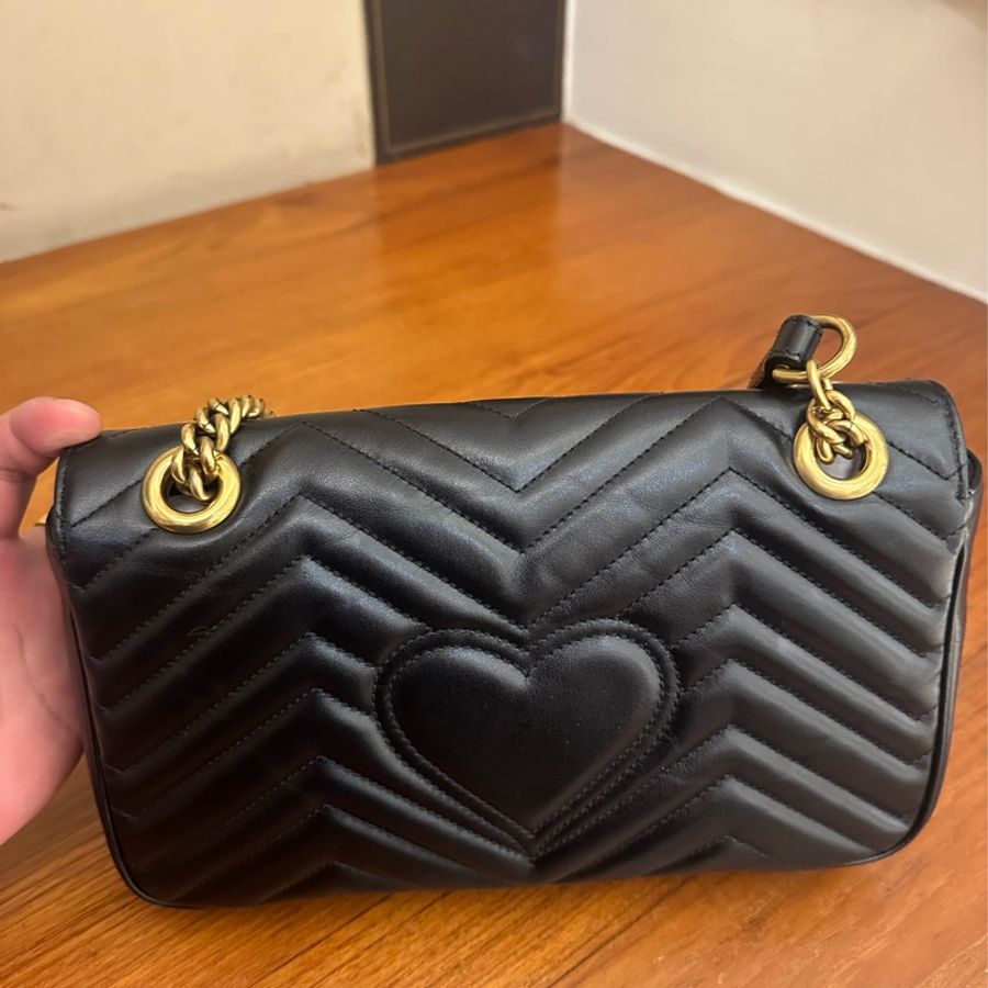 GUCCi 黑金雙G MARMONT26 超級夯💕-3