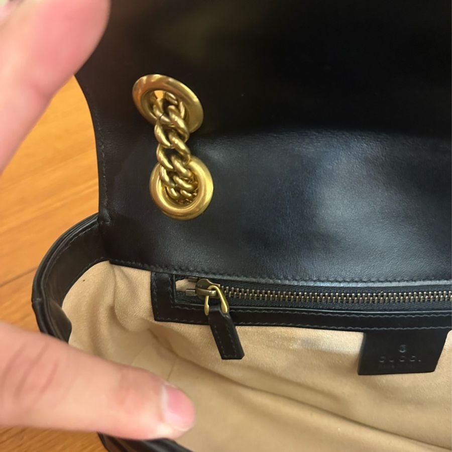 GUCCi 黑金雙G MARMONT26 超級夯💕-9