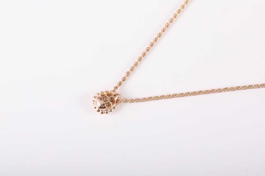 Boucheron(寶詩龍)18K玫瑰金 鑽石 玫瑰金 波西米亞水滴項鏈 18K-2