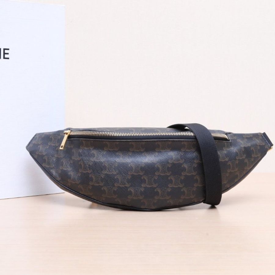 CELINE(思琳) 老花 PVC Triomphe CANVAS 胸包 腰包-1
