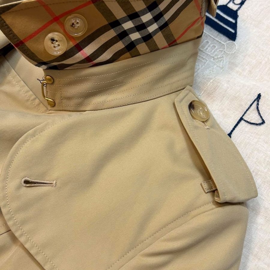BURBERRY英國黑標蜜色兩件式長風衣UK6-9