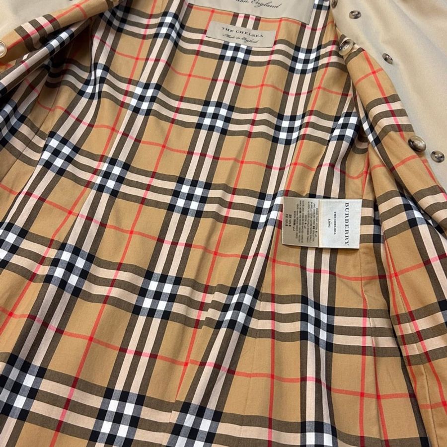BURBERRY英國黑標蜜色兩件式長風衣UK6-11