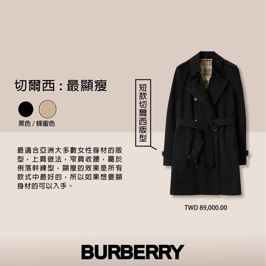 BURBERRY英國黑標蜜色兩件式長風衣UK6-17