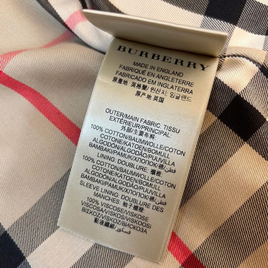 BURBERRY英國黑標肯辛頓蜜色短風衣-19