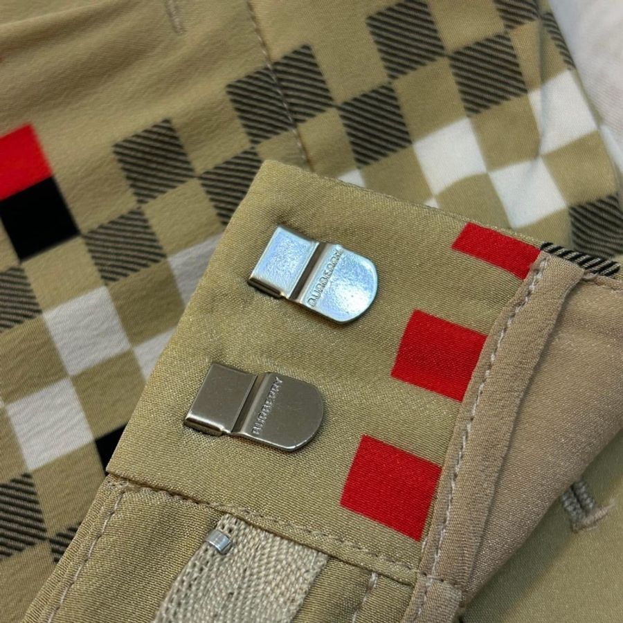 BURBERRY英國黑標像素感格紋絲質長褲-6