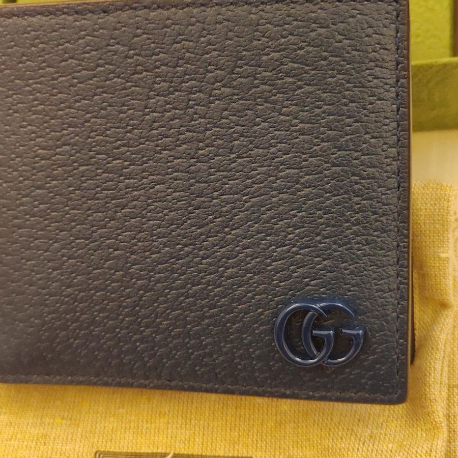 Gucci 男用皮革短夾-8