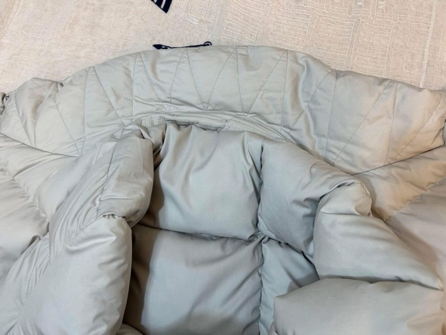 BURBERRY英國黑標石色皮草鵝絨大衣-15
