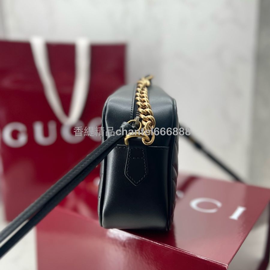 💗香緹國際精品💗 Gucci 444 馬蒙相機包 盒裝完整 包況新 台灣購證-4