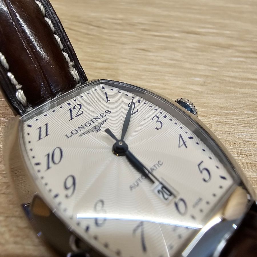 Longines浪琴 藍鋼針Elegant優雅系列酒桶型自動機械錶-12