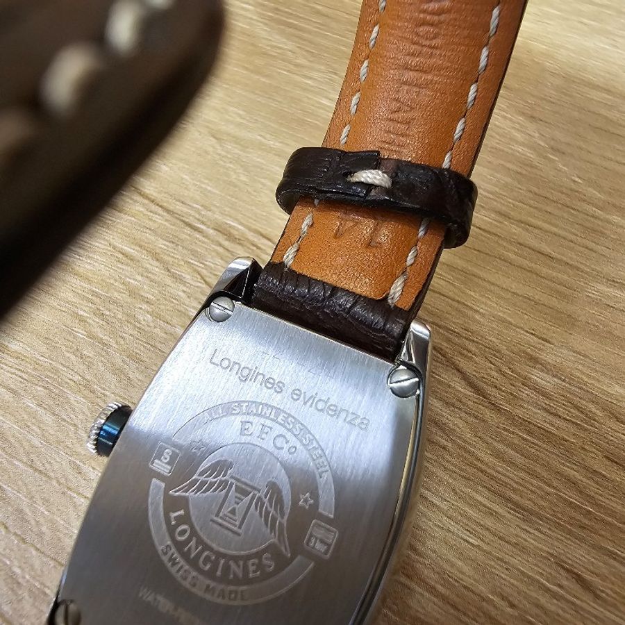 Longines浪琴 藍鋼針Elegant優雅系列酒桶型自動機械錶-18