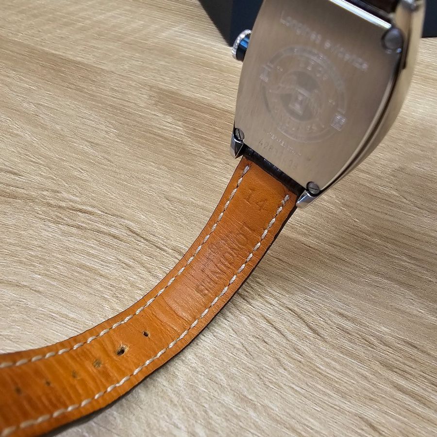 Longines浪琴 藍鋼針Elegant優雅系列酒桶型自動機械錶-19