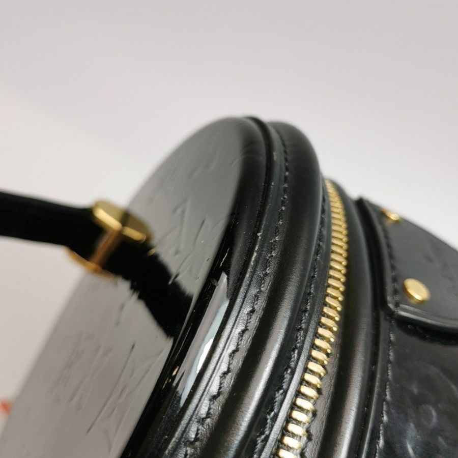 Louis Vuitton (LV) Cannes 發財桶 小號 牛皮漆皮 壓紋 老花 斜背包 單肩包-19