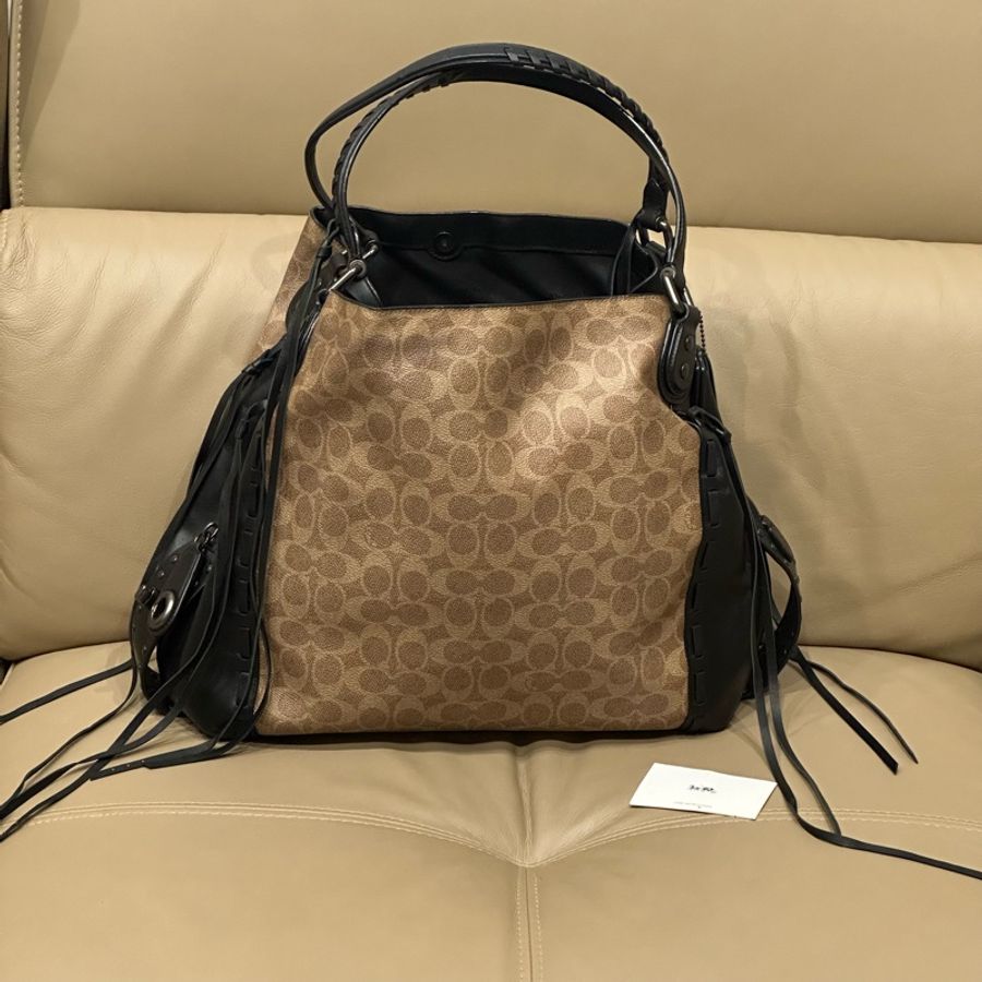 99新🌟 coach #流蘇 #機場包 #托特包 #hobo 腋下包-1