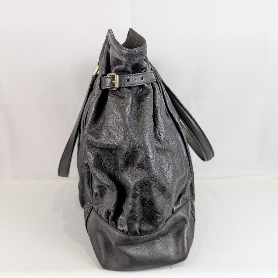莉亞精品♡Gucci 壓紋皮革托特包 二手美包-3