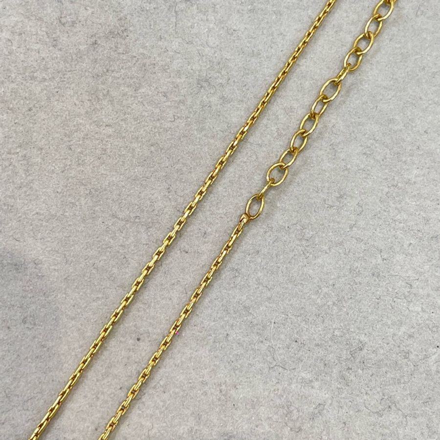 Dior 中古Vintage 水鑽金色耳夾項鏈套裝 XA658-7