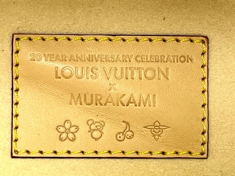 LOUIS VUITTON x Takashi Murakami村上隆聯名款 ALL IN BB 字母徽標白三彩塗帆布包，-3