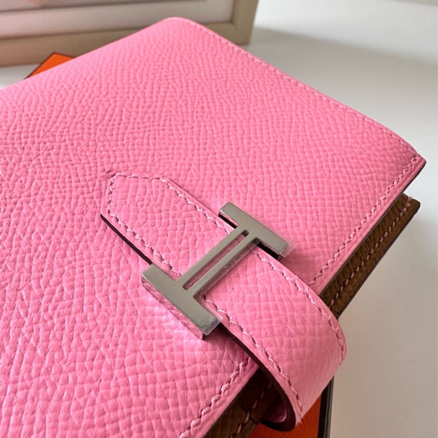 全新 Hermès Bearn Compact Wallet 稀有雙色 短夾-3