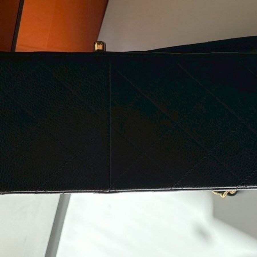 Chanel 淡金鍊黑荔枝皮CF 30 Jumbo 11.12-8