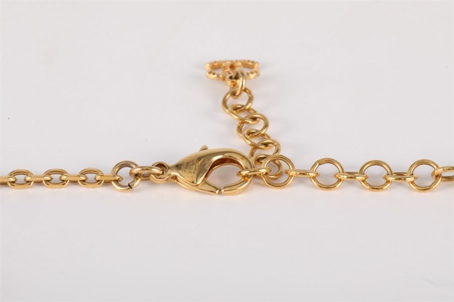 CHANEL(香奈兒)  合金 24S 金屬字母水鑽CHOKER 高價款 love字母-4